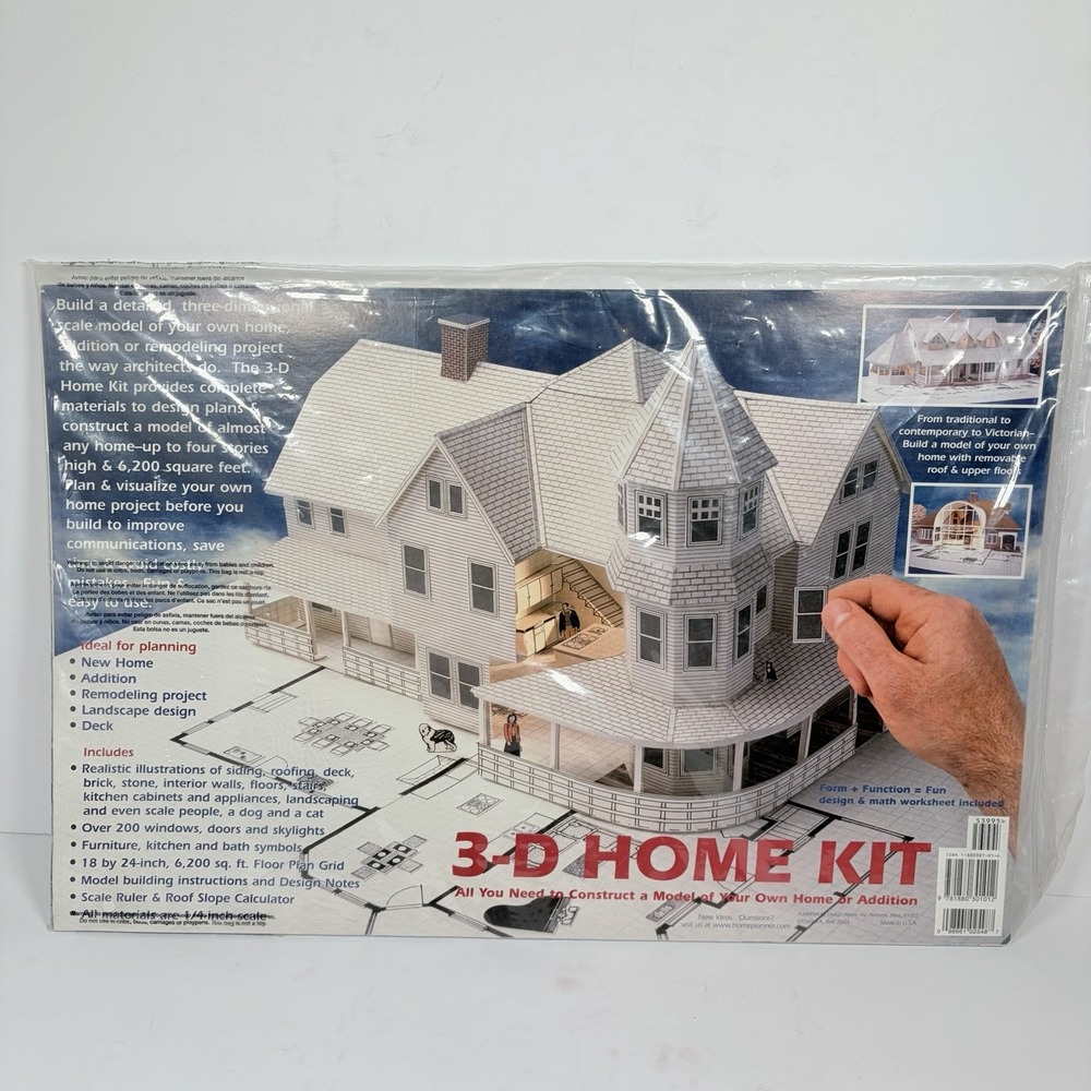 Design Works 3-D Home Kit-All You Need to Construct Model of Your Home BRAND NEW
